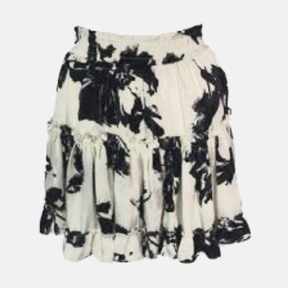 NWT Misa Los Angeles Cream and Black skirt - Picture 1 of 1